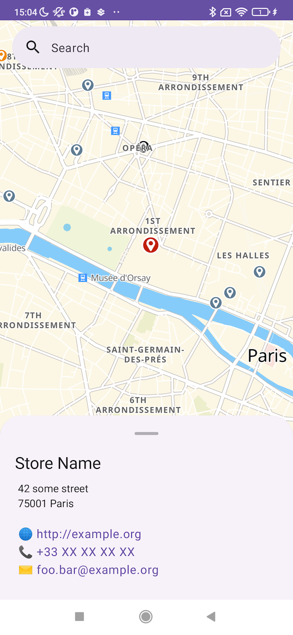 Stores Selected Screenshot